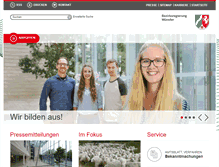 Tablet Screenshot of bezreg-muenster.de